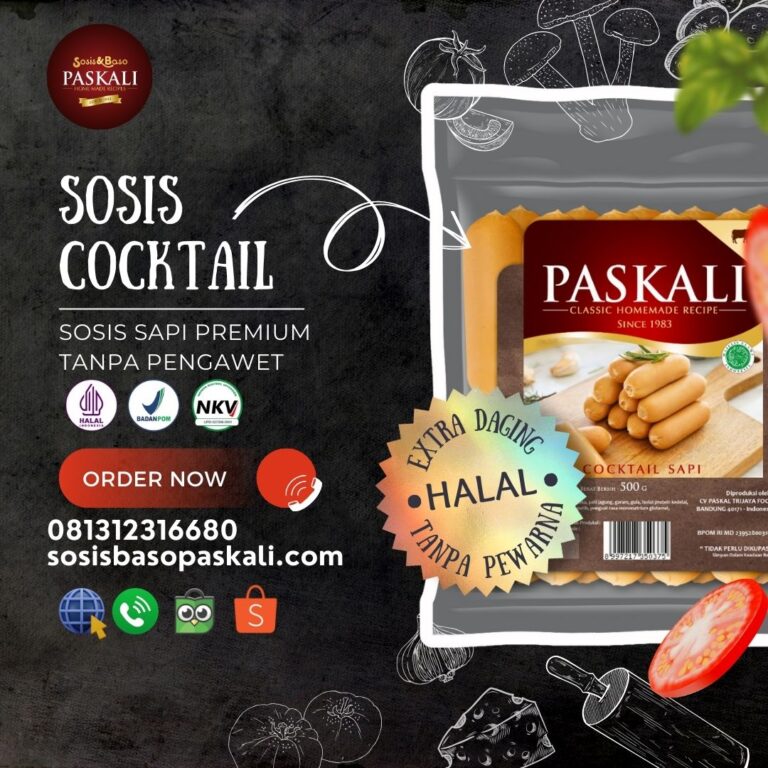 Sosis Cocktail Sapi Paskali Olahan Daging Paskali Tanpa Pewarna